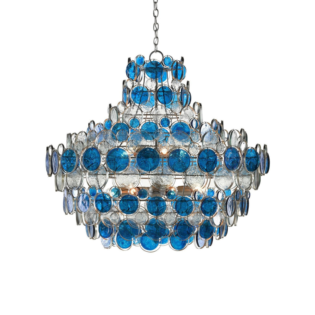 Galahad Large Blue Chandelier