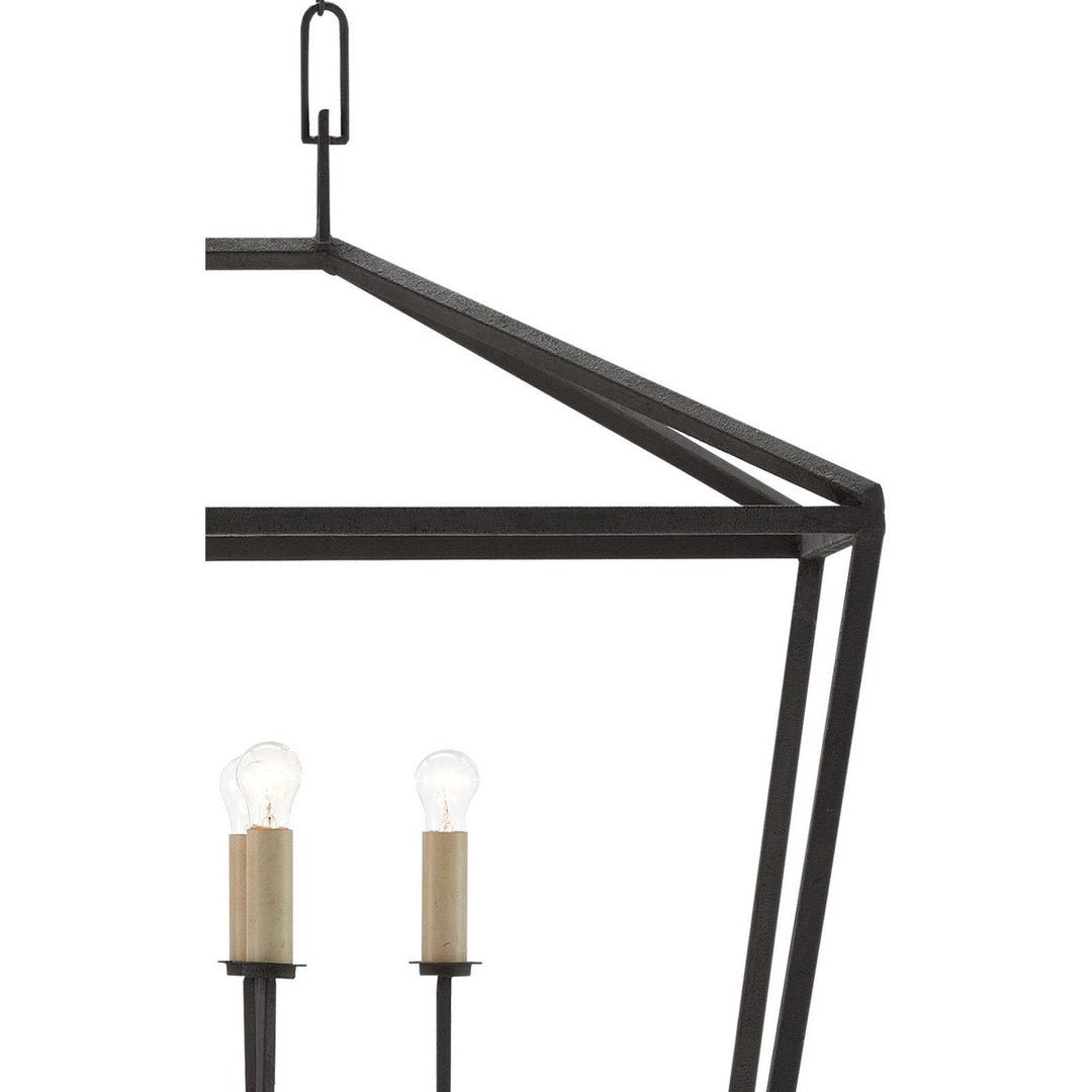 Denison Rectangular Black Lantern