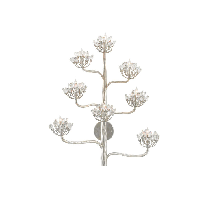 Agave Americana Silver Wall Sconce