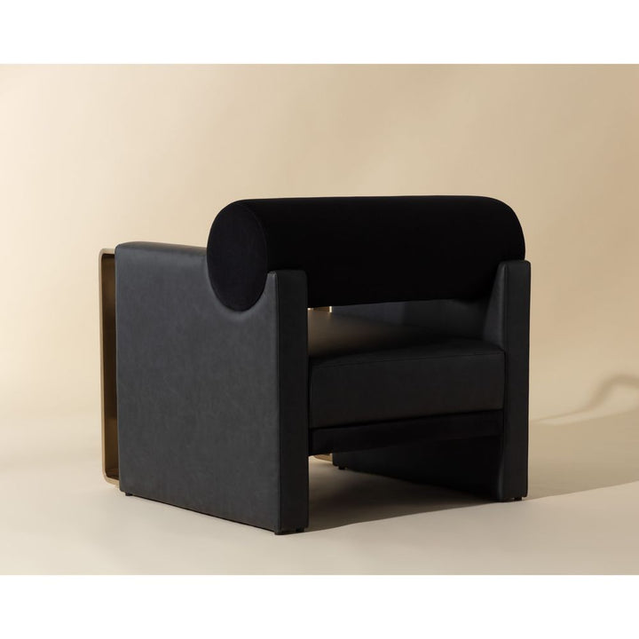Lounge Chairs Edgar Lounge Chair - Bravo Black / Abbington Black