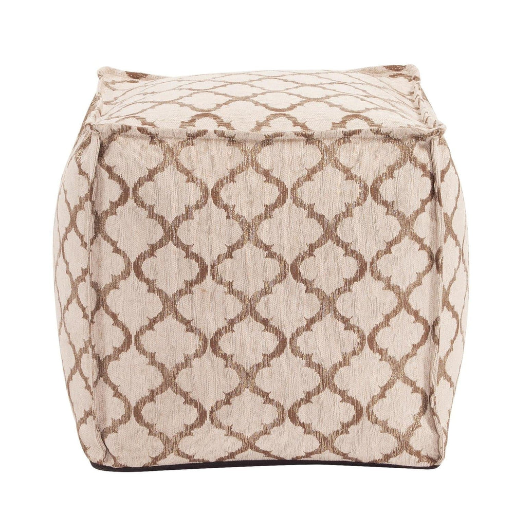 Square Pouf Moroccan-The Howard Elliott Collection-HOWARD-873-608-Stools & OttomansGold-2-France and Son