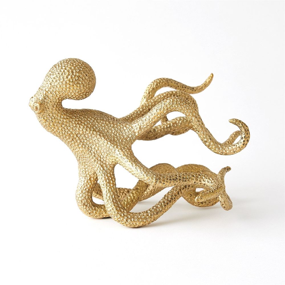 Decorative Objects Gliding Octopus-Brass