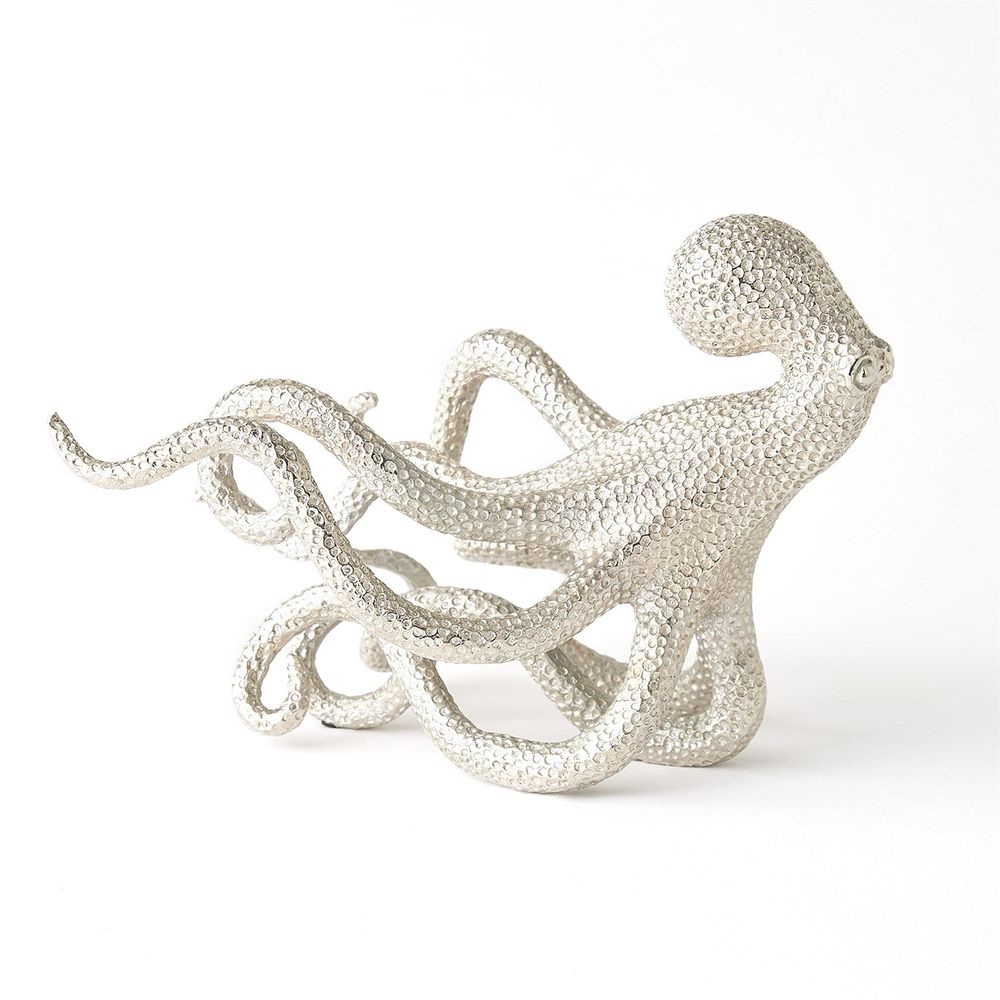 Decorative Objects Gliding Octopus-Nickel