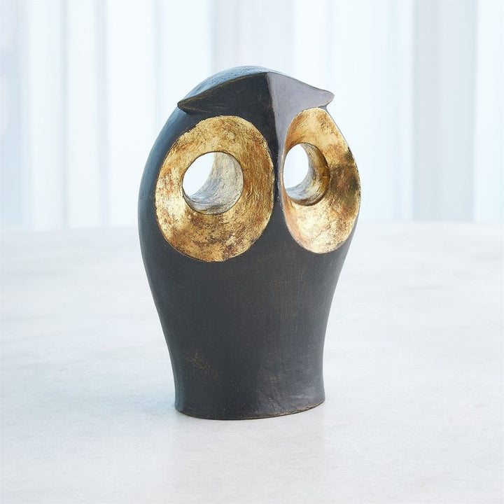 Decorative Objects Gold Leafed Owl Large