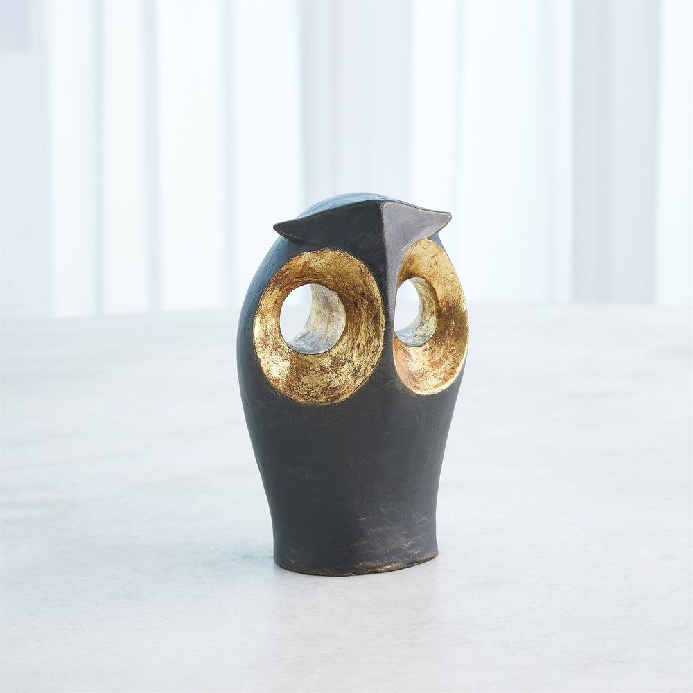 Decorative Objects Gold Leafed Owl Large