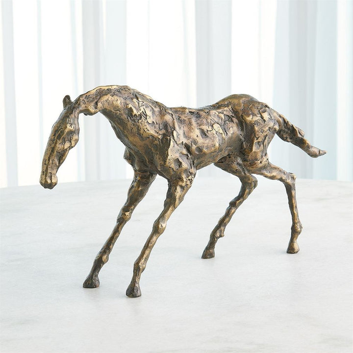 Decorative Objects Cast Stallion-Bronze