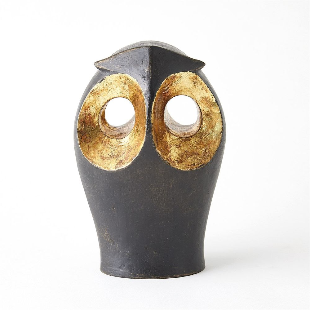Decorative Objects Gold Leafed Owl Large