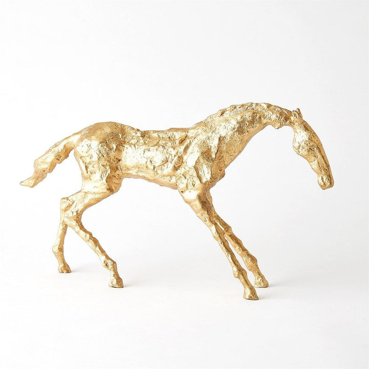 Decorative Objects Cast Stallion-Gold Leaf