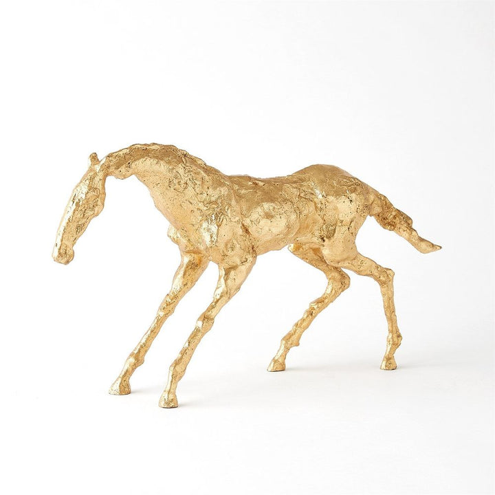 Decorative Objects Cast Stallion-Gold Leaf