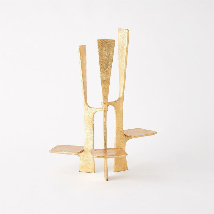 Candle Holders Triune Candleholder - Gold Leaf