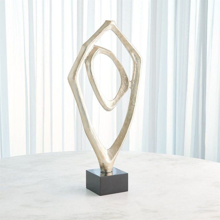 Decorative Objects Interplay Sculpture-Silver Leaf