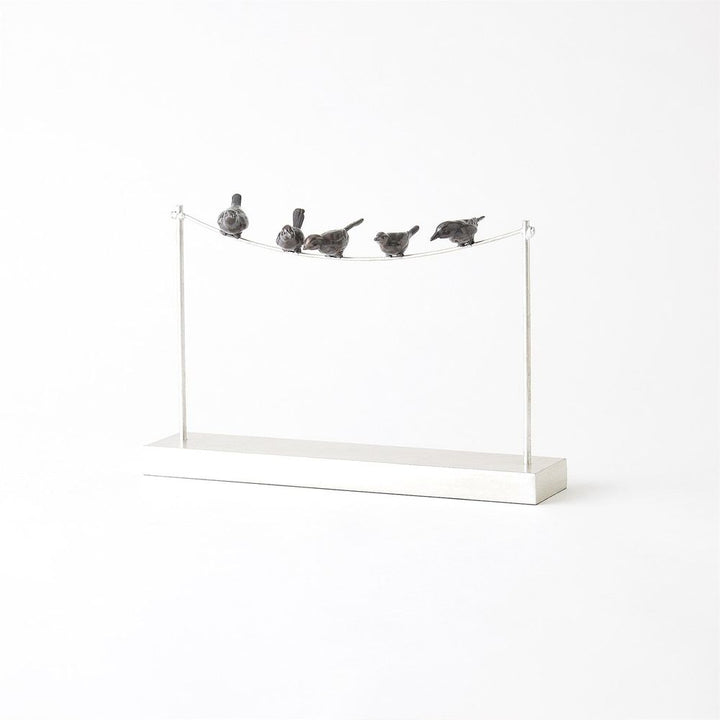 Decorative Objects Birds on a Wire-Silver Leaf