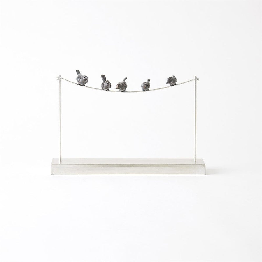 Decorative Objects Birds on a Wire-Silver Leaf