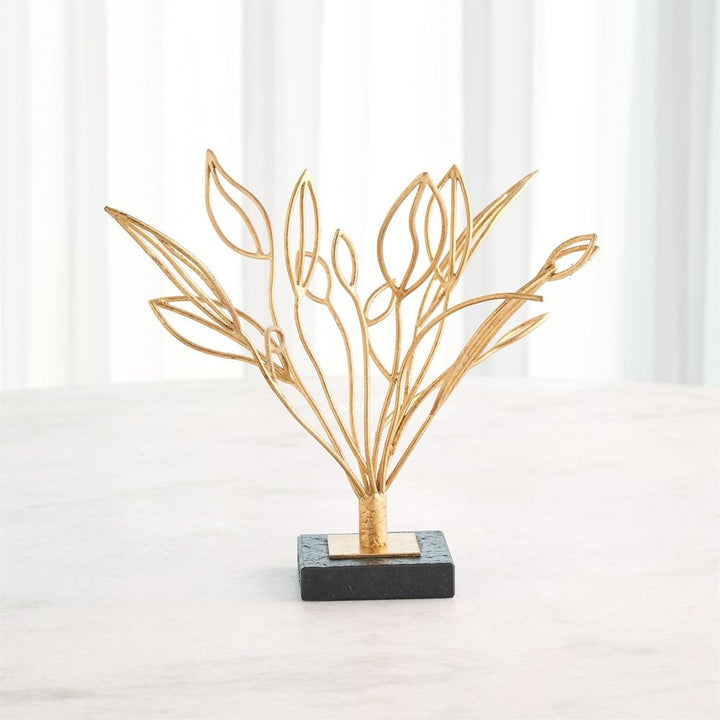 Decorative Objects Windswept Sculpture-Gold Leaf