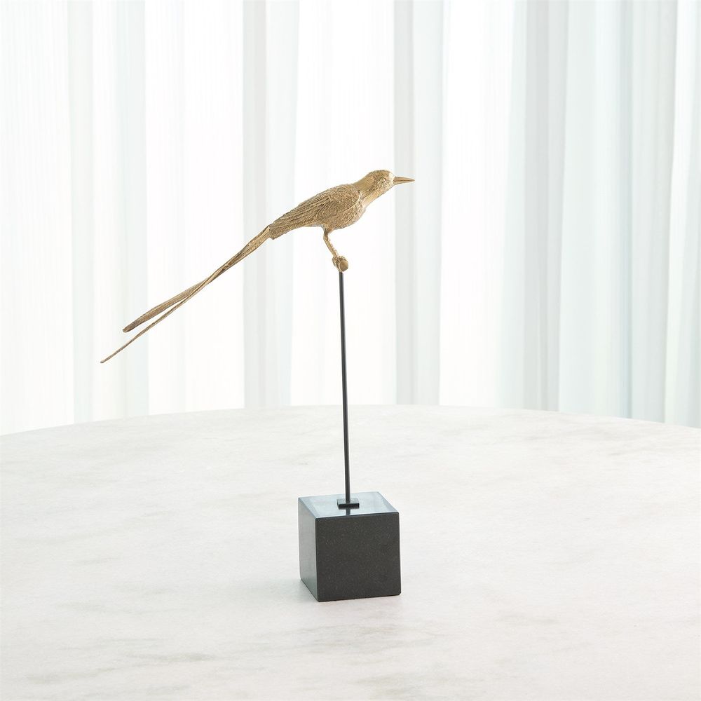 Perched Swallow-Brass-Sm