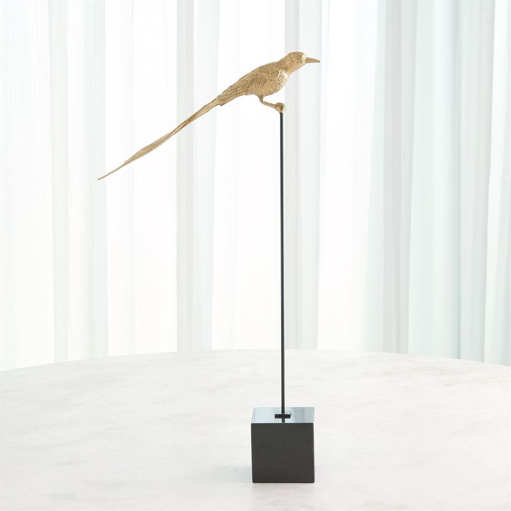 Perched Swallow-Brass-Sm