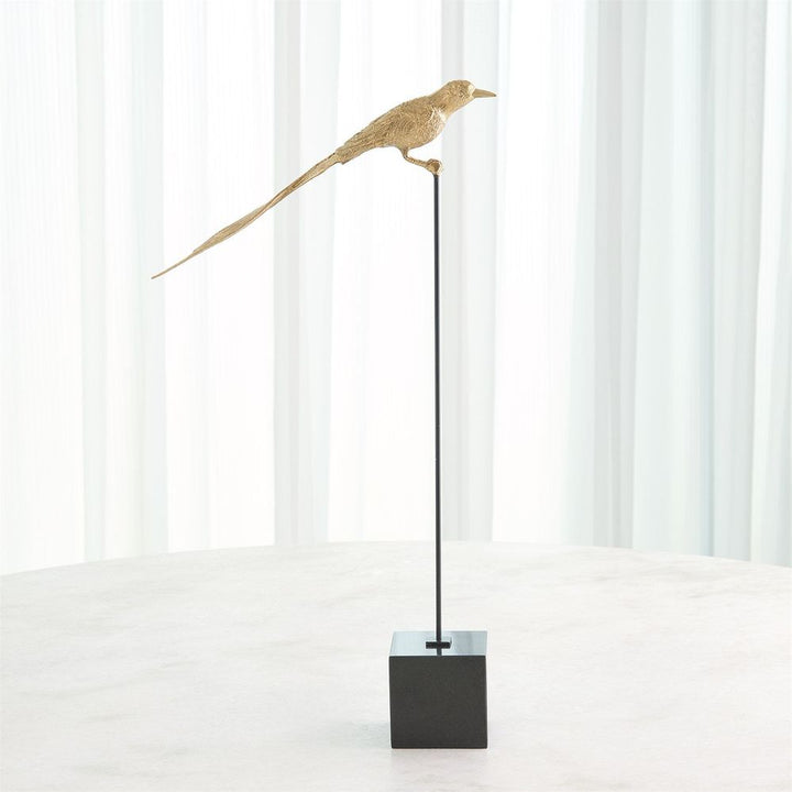Perched Swallow-Brass-Lg