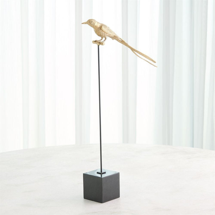 Perched Swallow-Brass-Sm