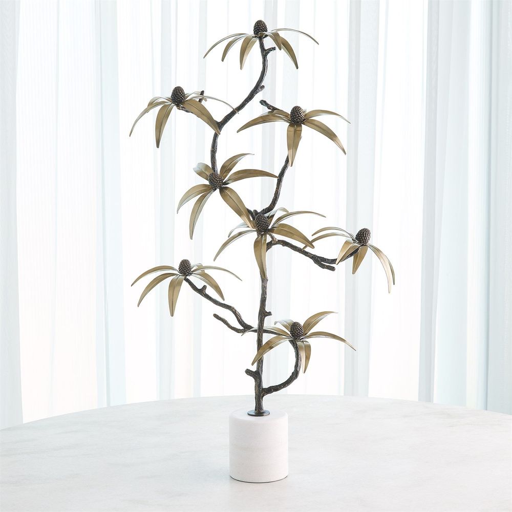 Black-Eyed Susan Sculpture-Bronze/Brass