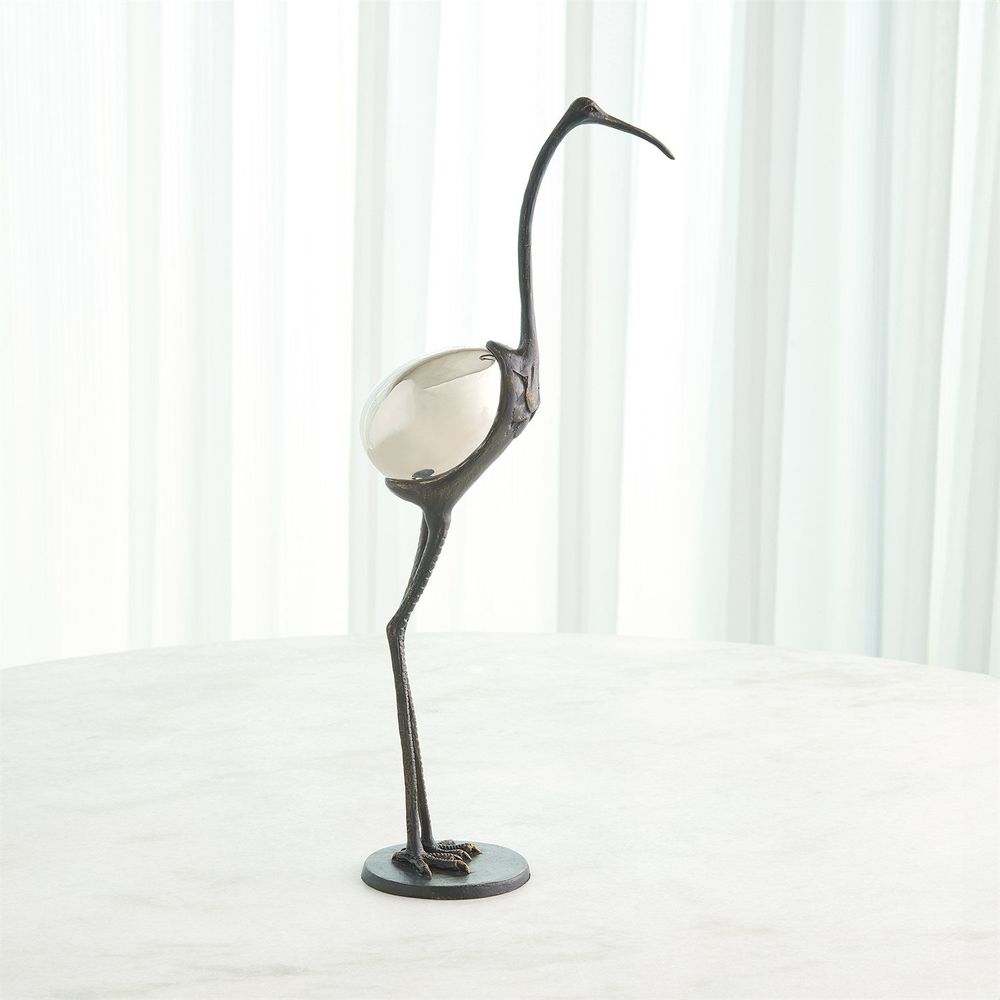 Decorative Objects Precious Egg Sculpture-Nickel