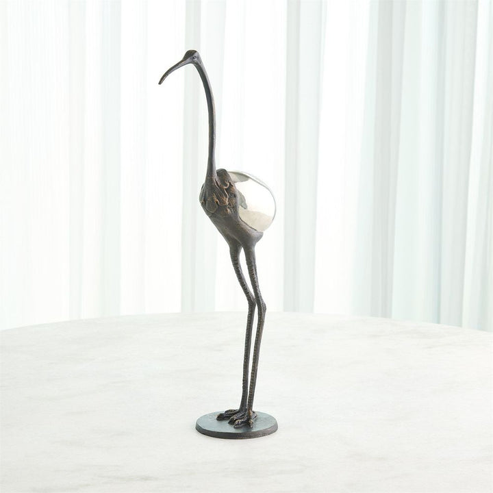 Decorative Objects Precious Egg Sculpture-Nickel