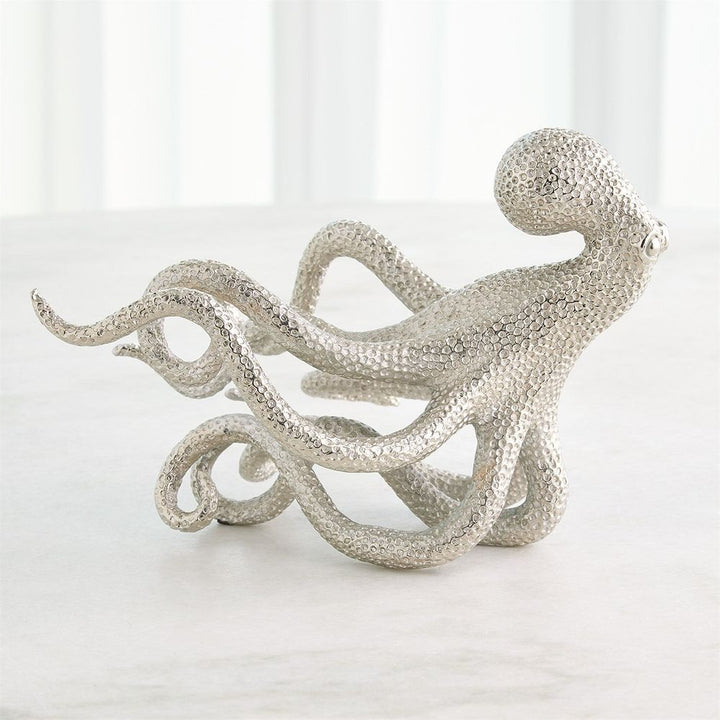 Decorative Objects Gliding Octopus-Nickel
