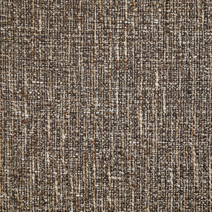 Marlowe Linen Textured Fabric Upholstered Swivel Dining Side Chair — Brown / Stained Natural