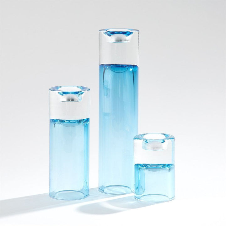 Vases Radiant T-Lite Holder/Vase-Blue-Sm