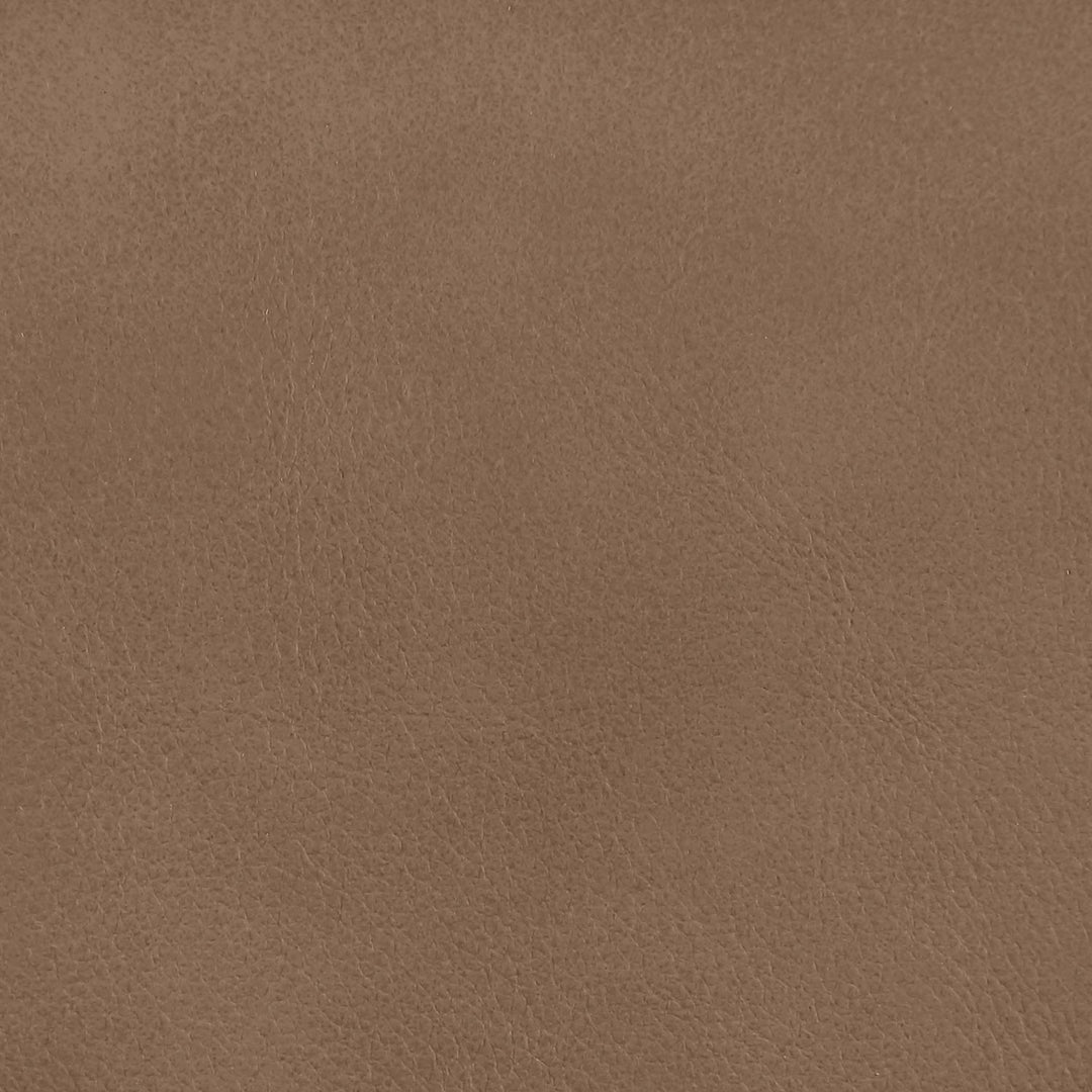 Ellis Cane And Vegan Leather Upholstered Counter Stool — Brown / Natural