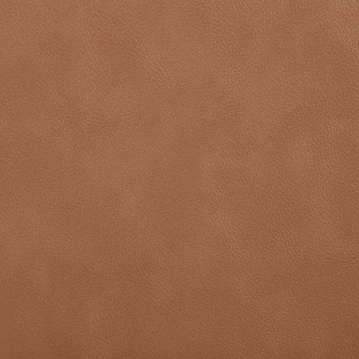 Ellis Cane And Vegan Leather Upholstered Counter Stool — Cognac / Natural