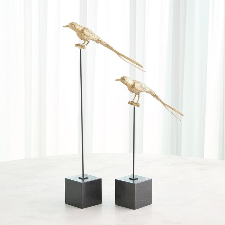 Decorative Objects Perched Swallow-Brass-Lg