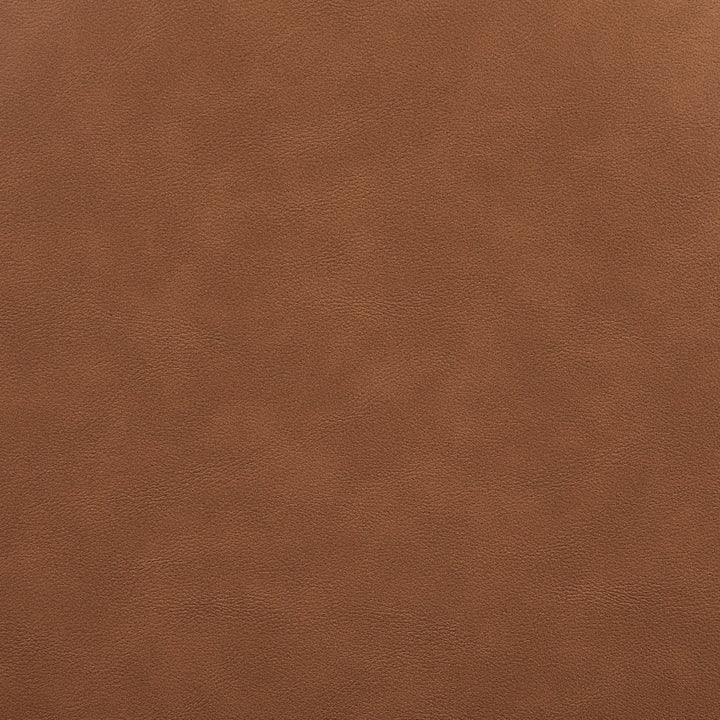 Atrium Cane Back And Vegan Leather Upholstered Seat Dining Chair — Cognac / Brushed Natural / White Cerusing