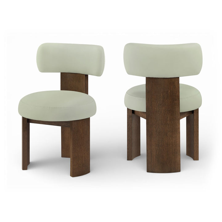 Atelier Mint Vegan Leather Upholstered Dining Chair