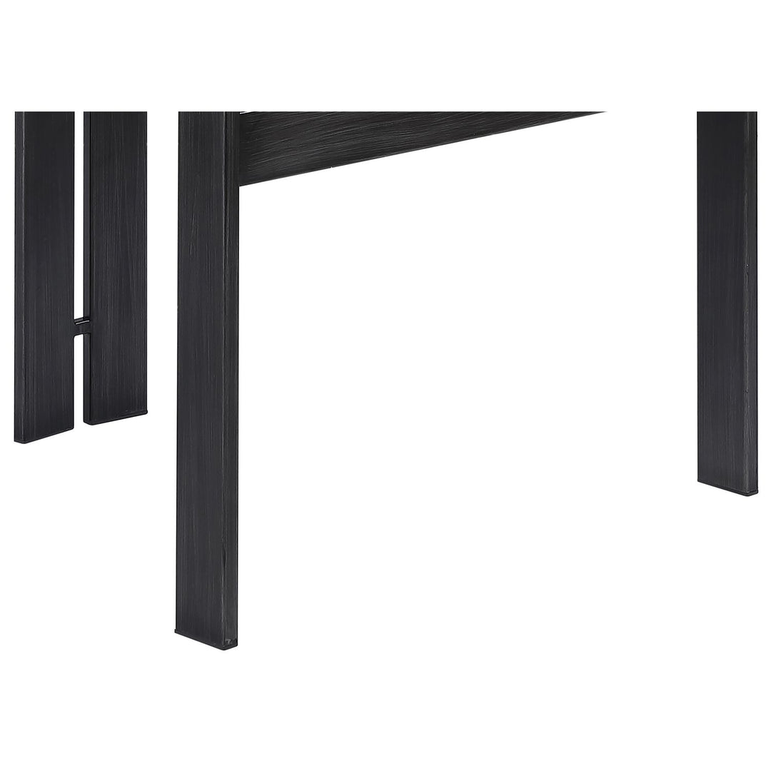 Aurum Vegan Leather Upholstered Dining Chair — Taupe / Graphite Black