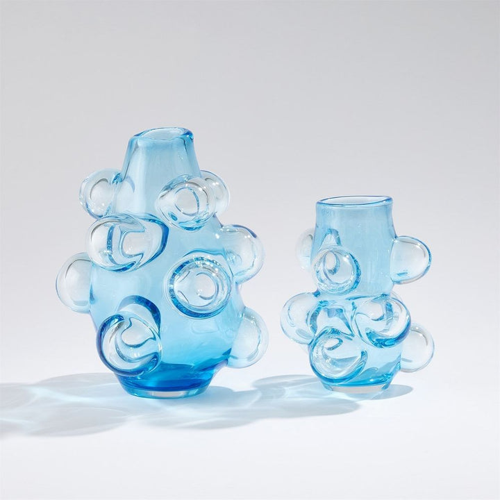 Vases Bubbled Vase-Blue-Sm