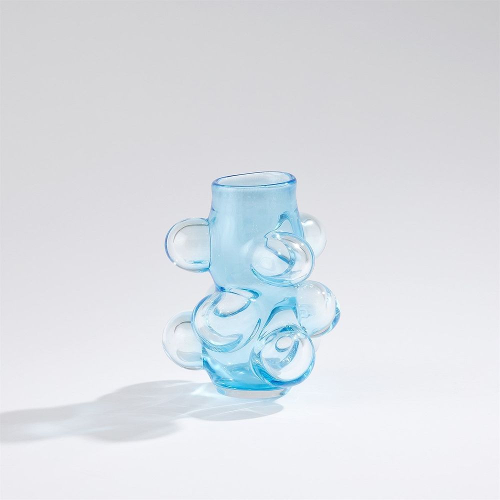 Bubbled Vase-Blue-Sm