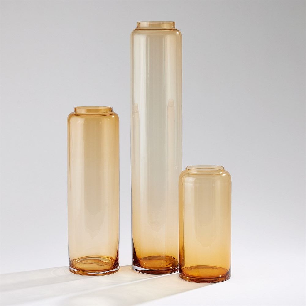 Datum Vase-Caramel-Med