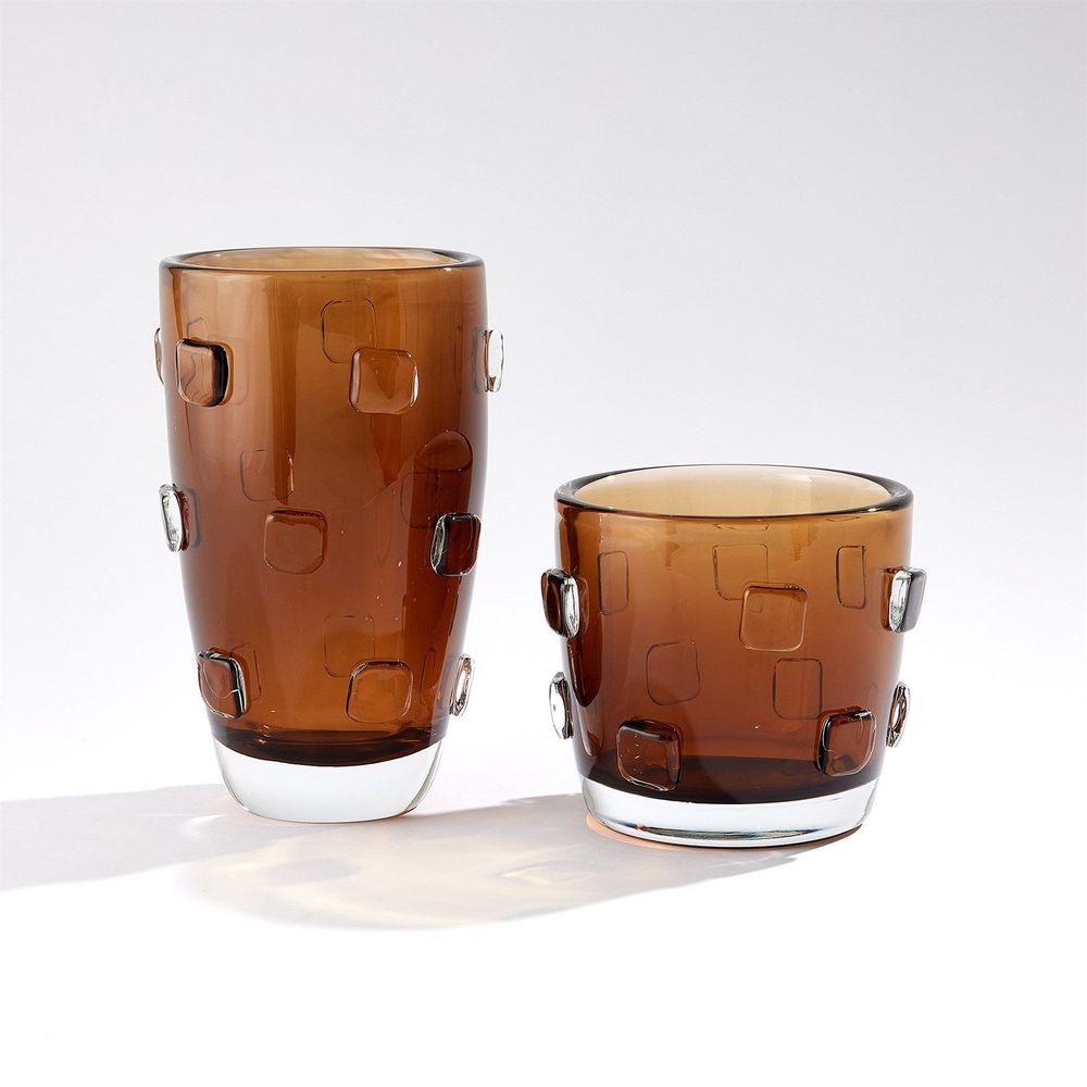 Vases Ingot Vase-Amber-Lg