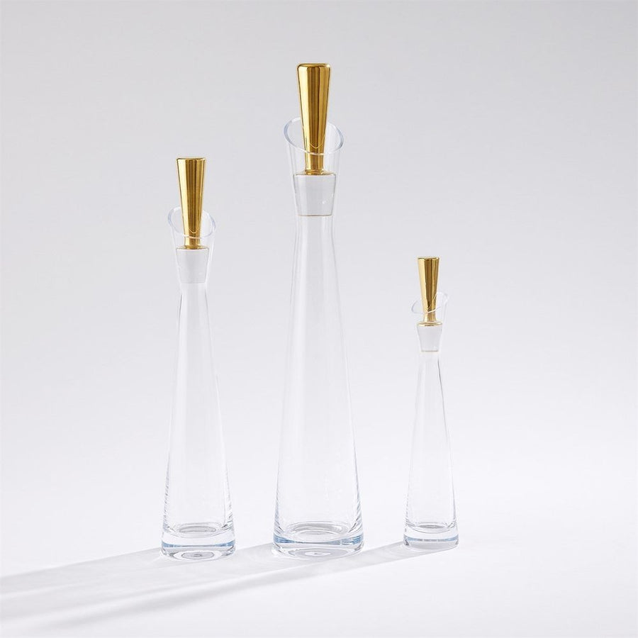 Decanters Slant Decanter-Gold-Sm