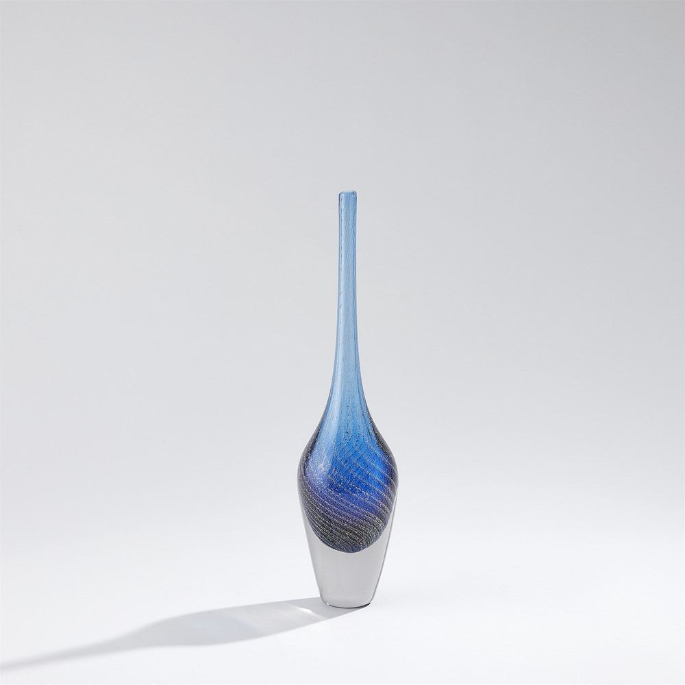 Flecked Spire Bottle-Blue-Med