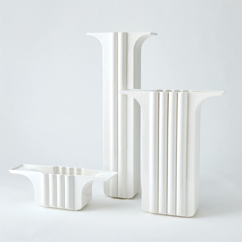 Vases Flying Column Vase-White-Slim