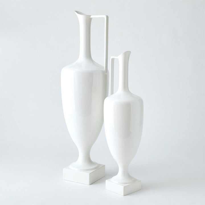 Jars Quiet Curve Urn-White-Lg