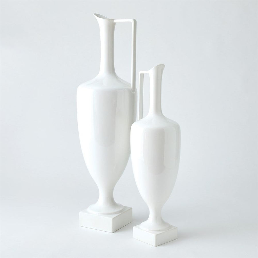 Jars Quiet Curve Urn-White-Lg
