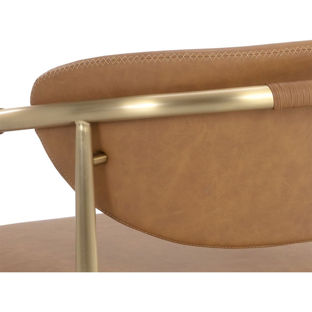 Heloise Lounge Chair - Milliken Cognac
