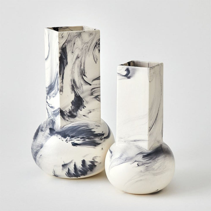 Crocus Vase-Blue Marble-Sm