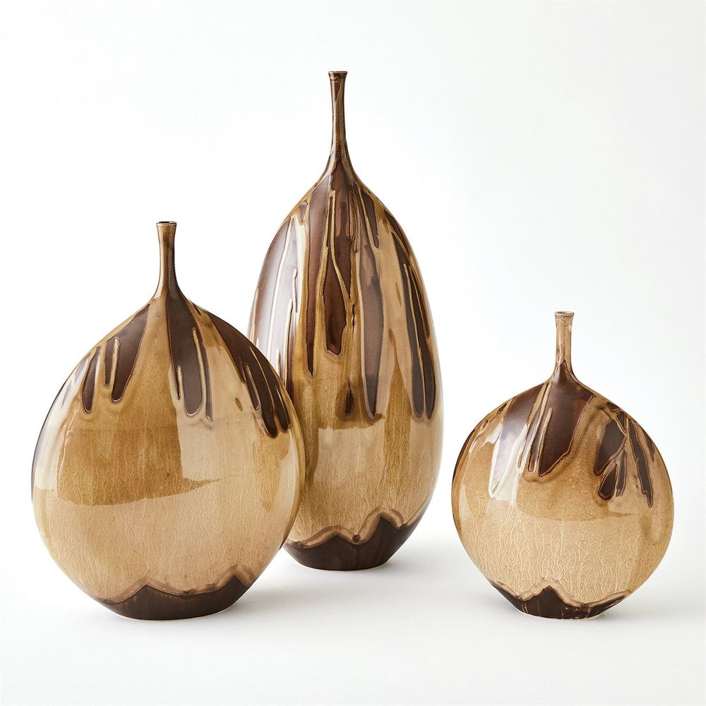 Vases Splash Bottle-Umber-Lg