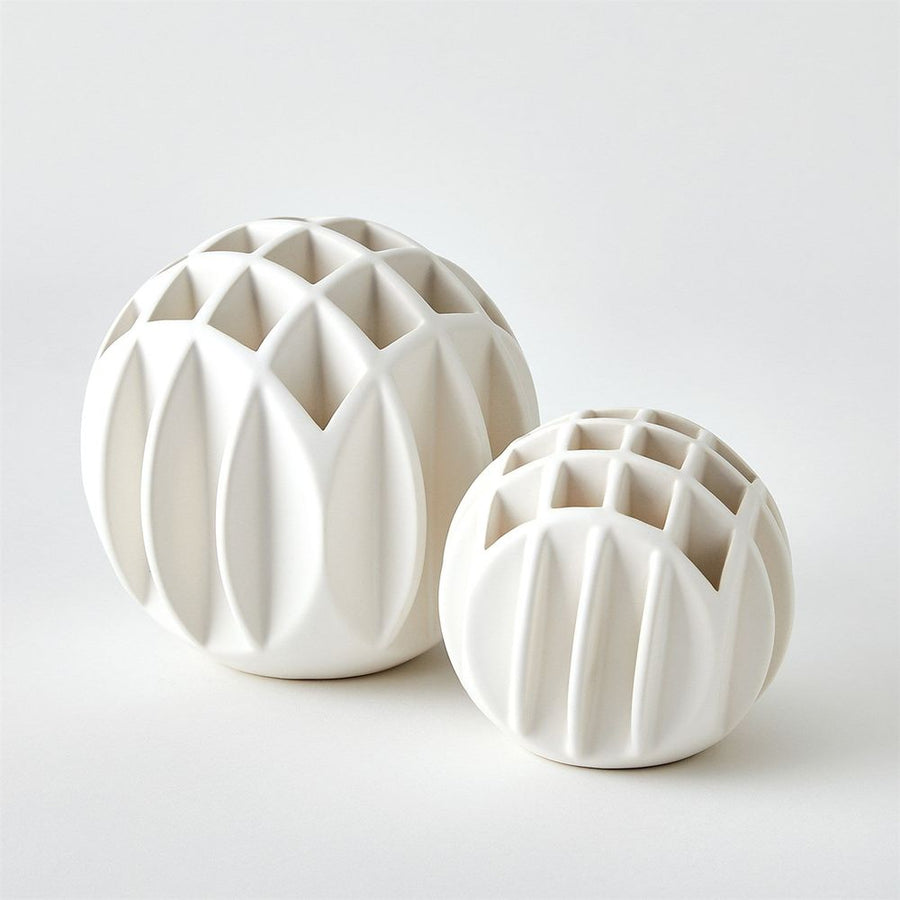 Vases Bud Ball Vase-Matte White-Sm