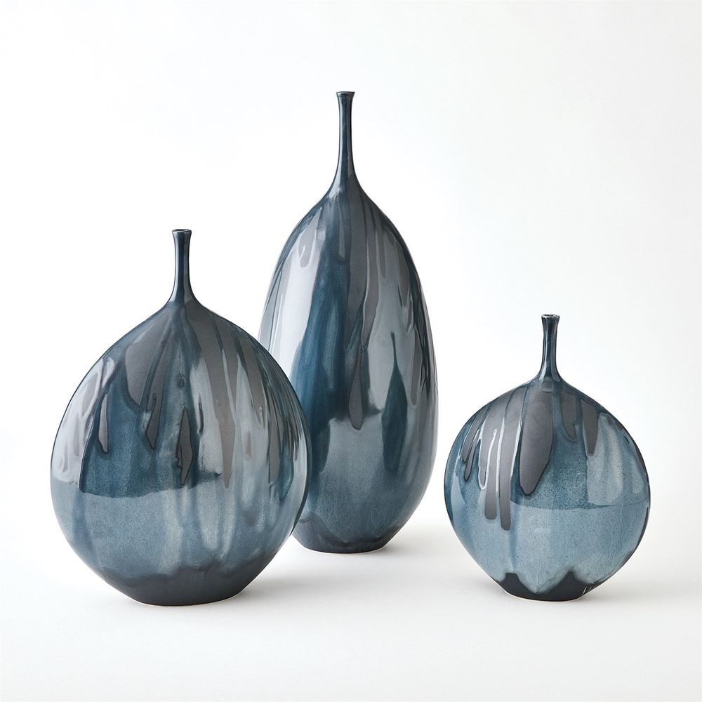Vases Splash Bottle-Reactive Blue-Sm