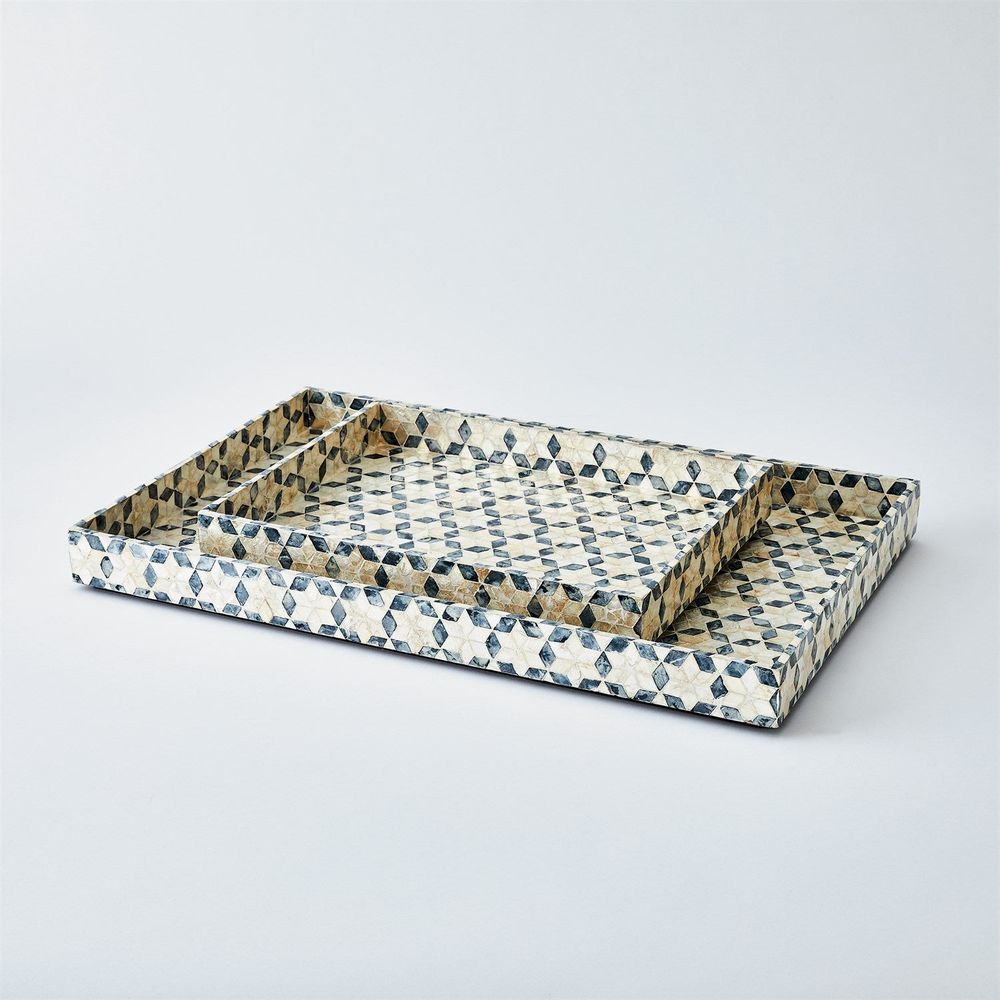 Capiz Shell Tray-Lg