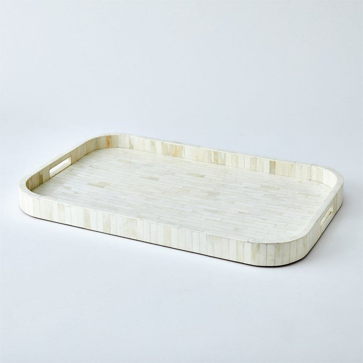 Super Ellipse Tray-White Bone